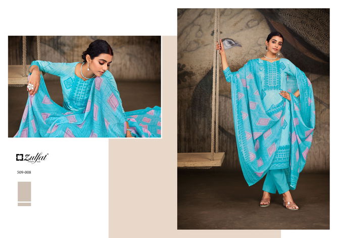 Adeena By Zulfat Printed Cotton Dress Material Catalog
